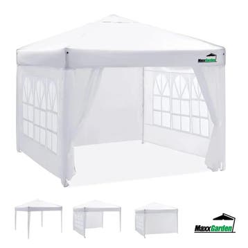 MaxxGarden Partytent 3x4m - met Zijwanden - Wit - retourdeal, Tuin en Terras, Partytenten, Ophalen of Verzenden, Nieuw