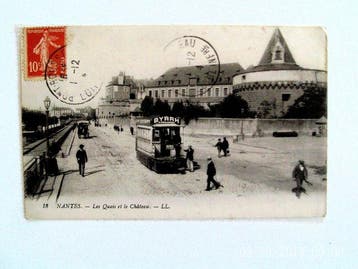Frankrijk - Trams - Advertenties - Spoorwegen - Ansichtkaart, Verzamelen, Gelopen
