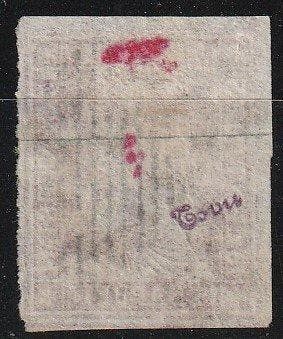 Zwitserland 1852 - Strubel op Seidenpapier - SBK nrs 24F, Gestempeld
