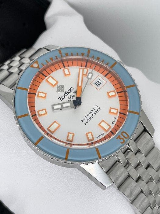 Zodiac - Super Sea Wolf Compression Diver Automatic - ZO9304, Handtassen en Accessoires, Horloges | Heren