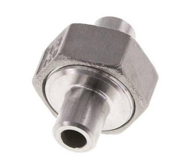 Union Connecteur droit 10.2mm Extrémité à souder Acier, Verzenden, Nieuw