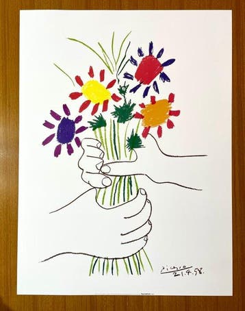 Pablo Picasso - Bouquet (1955) - Jaren 2010, Antiek en Kunst