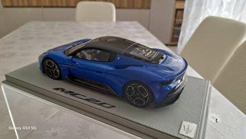 BBR 1:18 - Modelauto - Maserati MC20 coupè - metallicblauw