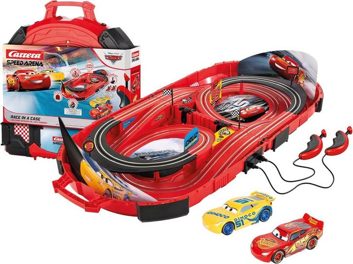 Cars Racebaan 2,77m | Retour deal | Nu met 54% korting sc..., Kinderen en Baby's, Speelgoed | Racebanen, Elektrisch, Gebruikt