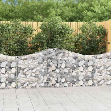 vidaXL Schanskorven 8 st gewelfd 200x30x80/100 cm, Verzenden