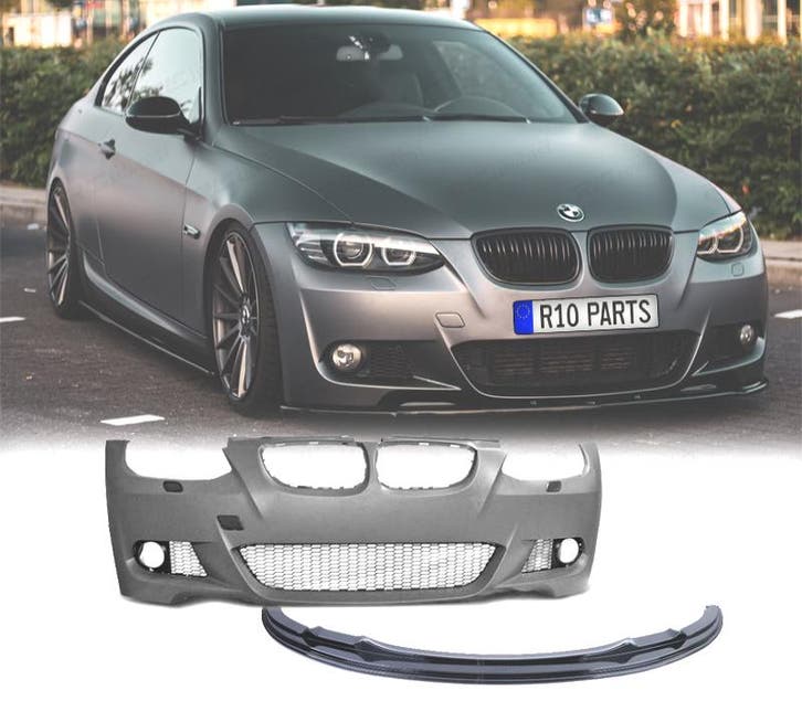 PARE CHOCS + SPOILER FRONTAL BMW E92 E93 06-09 PACK M COUPÉ, Auto-onderdelen, Carrosserie, Verzenden