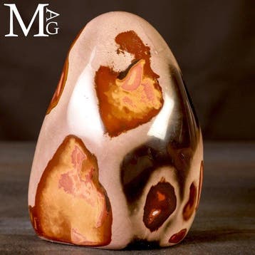 Prachtige polychrome jaspis, vrije vorm uit Madagaskar -