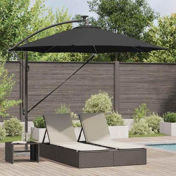 vidaXL Parasol 294 x 294 x 248 cm Polyester en Aluminium, Tuin en Terras, Verzenden, Nieuw