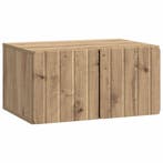 vidaXL Wandmontage TV-kast Artisanaal eiken 59,5 x 41 x 30, Verzenden