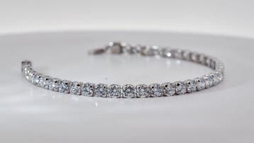 Zonder minimumprijs - Armband - 14 karaat Witgoud - 9.05ct.