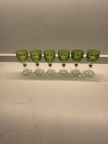 Val Saint Lambert - Wijnglas (6) - sainte hélène - Kristal -