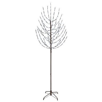 vidaXL LED kerstboom Zwart 210 cm Staal 180 LEDs, Verzenden