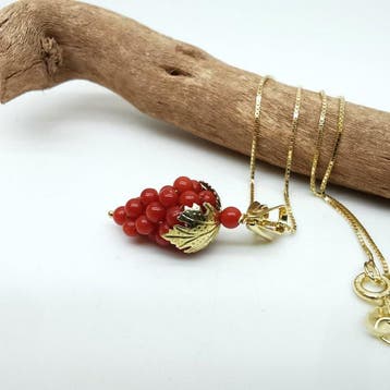 Koraal - Argento 925 - Ketting met hanger - Italiaans