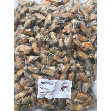 Shrimpfood Frozen Mussels - 1 kg, Animaux & Accessoires, Oiseaux | Oiseaux Autre
