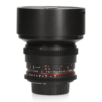 Samyang 14mm T3.1 ED AS IF UMC - Nikon F - Groothoeklens, Ophalen of Verzenden, Comme neuf