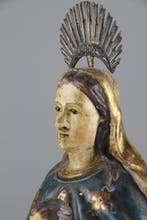 Beeldje - Sedes Sapientiae - 1750-1850 - Lindehout, Antiek en Kunst