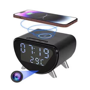 Camera Wekker - 4K WiFi Klok - Smart Home Security Night, Verzenden, Nieuw