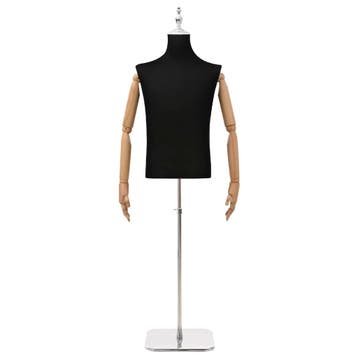 vidaXL Verstelbare mannequin van 170-218 cm met voet Man PP, Articles professionnels, Verzenden