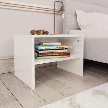 vidaXL Nachtkastjes 2 st 40x30x30 cm bewerkt hout hoogglans, Verzenden