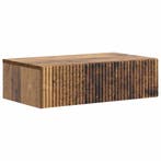 vidaXL Wandgemonteerde Zijtafel Oud hout 59 x 34,5 x 17 cm, Verzenden, Nieuw