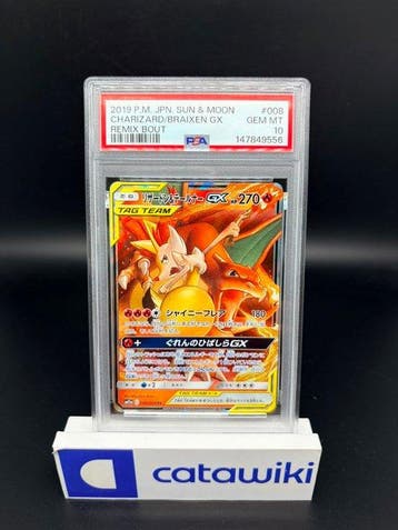 Pokémon - 1 Graded card - Charizard & Braixen GX 008/064 PSA