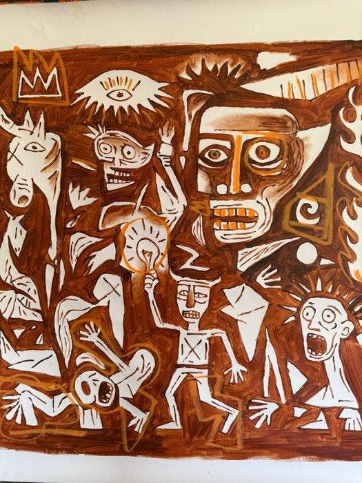 Freda People - Guernica Abstract Collection XL, Antiquités & Art, Art | Peinture | Moderne