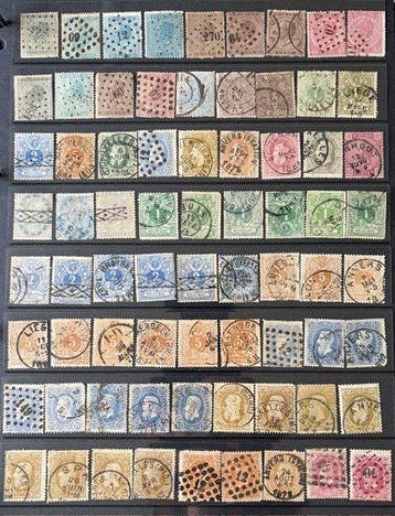 België 1849/1945 - Poststempels studie-kavel - Extensive, Gestempeld