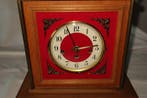 Tafelklok - FHS Franz Hermle & Sohn - Vintage Hout, Messing, Antiek en Kunst