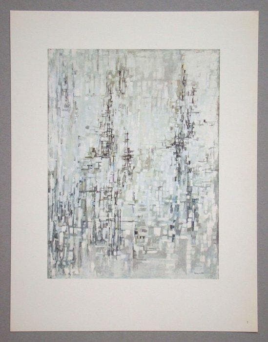 Maria Helena Vieira Da Silva (1908-1992) - La chathédrale, Antiquités & Art, Antiquités | Autres Antiquités