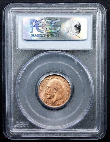 Verenigd Koninkrijk. George V (1910-1936). Farthing 1924