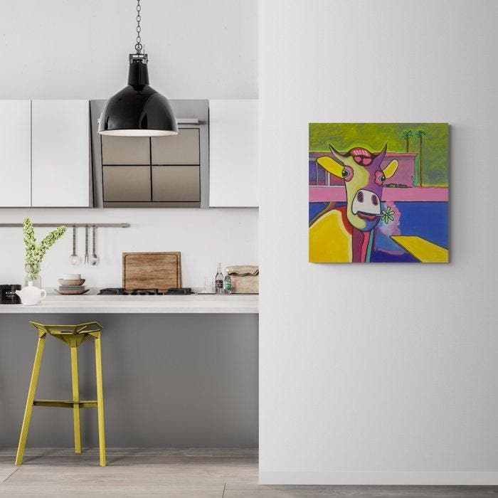 Fredi Gertsch - Baby Meets David, Antiek en Kunst, Kunst | Schilderijen | Modern