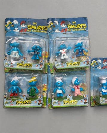 Themacollectie - De Smurfen Smurfs-actiefiguren 8 doosjes,