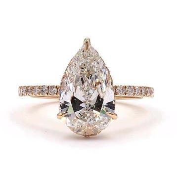 Zonder minimumprijs - Ring - 18 karaat Geel goud - 3.48ct.
