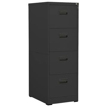 vidaXL Archiefkast 46x62x133 cm staal antracietkleurig, Huis en Inrichting, Verzenden, Nieuw