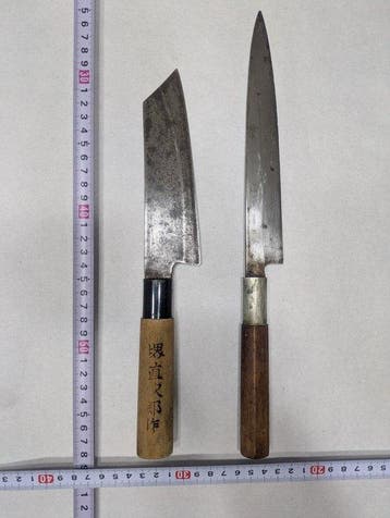 Keukenmes - Hout, Staal - Japan - Traditioneel Japans mes: