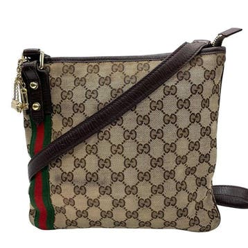 Gucci - Gucci GG Canvas Sherry Line Shoulder Bag - Sac à, Nieuw