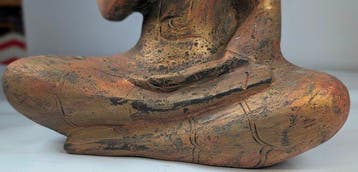 Boeddhabeeld in antieke Khmer-stijl - Beeld - Cambodja, Antiquités & Art, Art | Art non-occidental