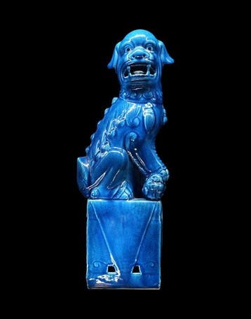 Post-middeleeuws - Beeld, Tempelwachter - Chien de Fô - 32,8