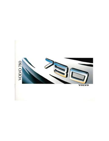 1988 VOLVO 780 BROCHURE NEDERLANDS