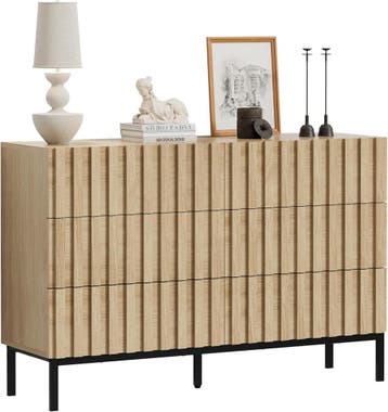 Commode - Dressoir - Ladekast - 73,4x34,5x100 cm - Bruin - U, Verzenden, Nieuw