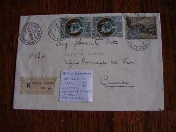 Vaticaanstad - Prachtige verzameling postzegels op een, Gestempeld