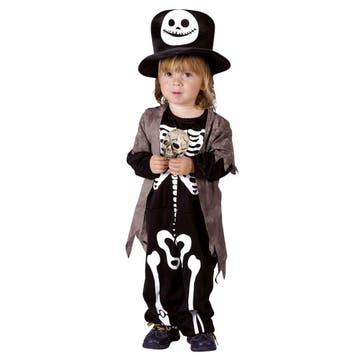 Halloween Schedelachtig Kostuum Kind 3/4 jaar, Verzenden, Nieuw