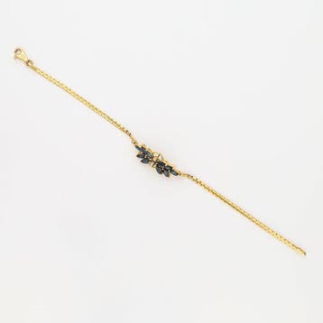 UnoAErre - Armband - 14 karaat Geel goud - Diamant - Saffier, Nieuw