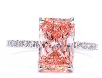 Zonder minimumprijs - Ring - 18 karaat Witgoud - 3.48ct. tw.