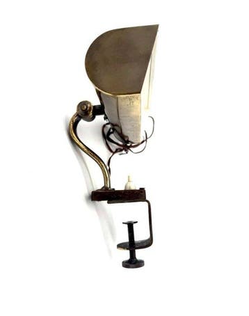Lampe de table - Laiton - Lampe de banc / lampe de bureau à