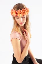 Bloemenkrans Haar Hibiscus Oranje Hawaii Bloemen Haarband Di, Kleding | Dames, Ophalen of Verzenden, Nieuw