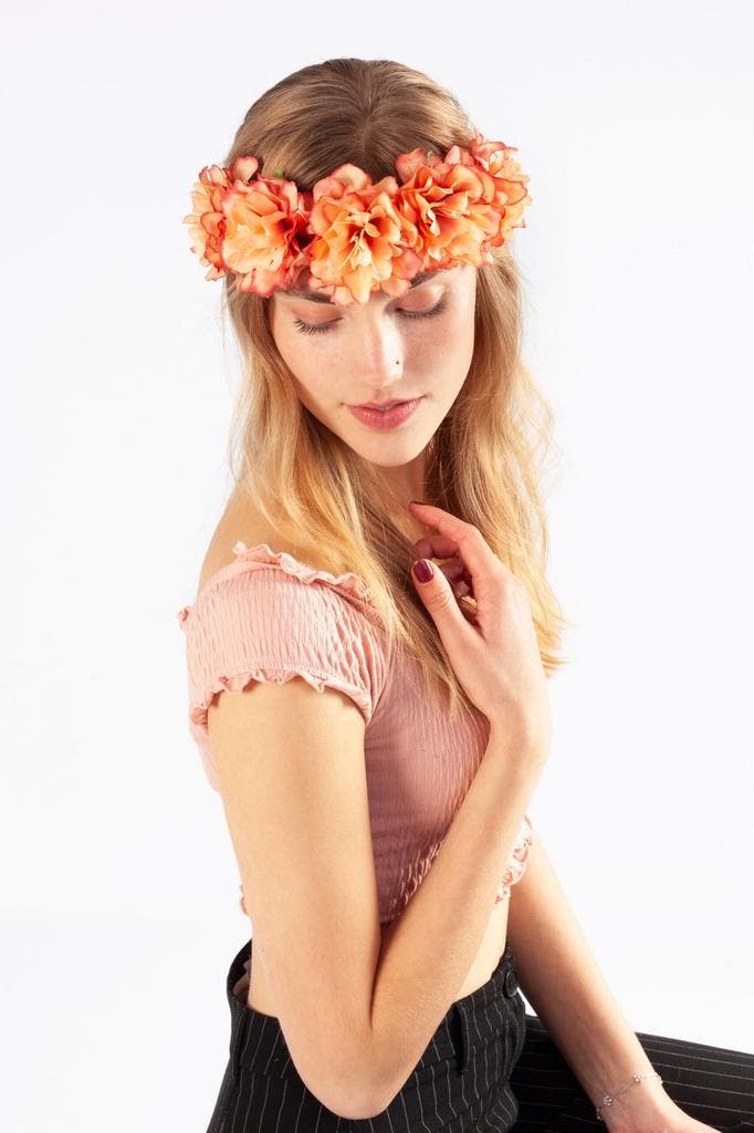 KIMU® Bloemenkrans Haar Hibiscus Oranje Hawaii Bloemen Haarb, Vêtements | Femmes, Costumes de carnaval & Vêtements de fête, Enlèvement ou Envoi