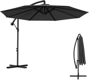 Froadp Ø3 m aluminium zweefparasol met draaimechanisme, UV-b, Verzenden, Nieuw