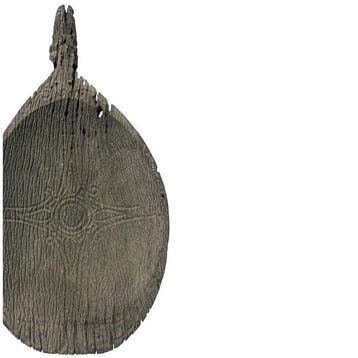 Bol cérémoniel Dayak érodé de Bornéo. - jumeaux - Kenyah, Antiek en Kunst