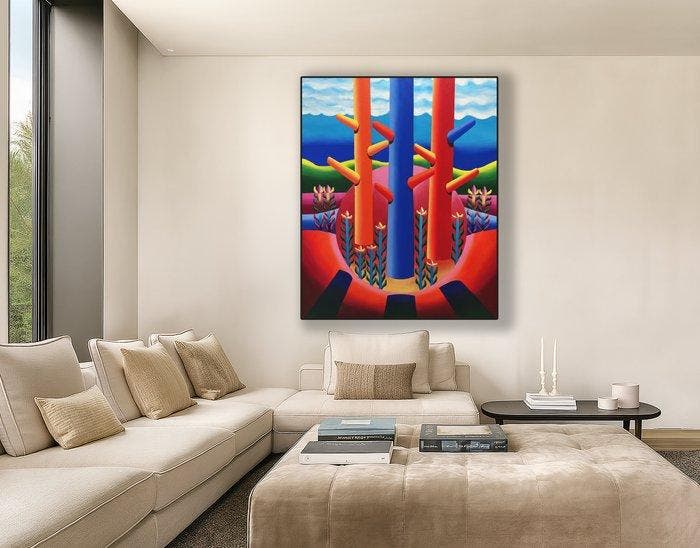 B. Morah - Bosque Ingrávido 102 XL (NO RESERVE), Antiquités & Art, Art | Peinture | Moderne